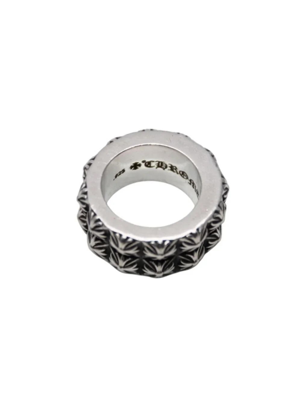 Chrome Hearts Pete Punk Ring Pyramid 925 Sterling Silver